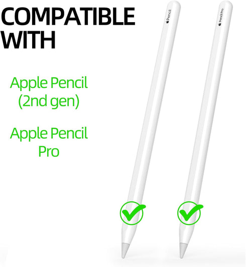 JOOSKO 2nd 10 Pencil Case Compatible with Apple Pencil Generation Cover Sleeve,Silicone Translucent Duotone[