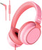 MIDOLA Kids Headphone Wired Volume Limited 85/94dB Over-Ear/On-Ear Foldable Headset with Microphone