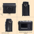 Protective Case for Fujifilm Mini EVO Instant Film Camera, PU Leather Bag with Strap (Black2)