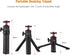 Andoer 4 Multifunctional Smartphone Video Kit Including Universal Phone Tripod Mount with Dual Phone Holders Cold Shoe