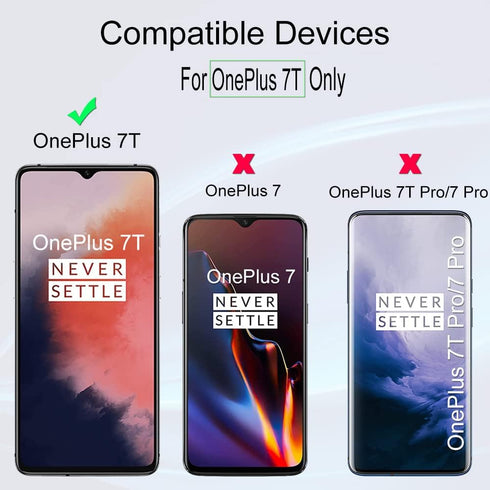 Ibywind Screen Protector for OnePlus 7T with 2Pcs Tempered Glass & 1Pc Camera Lens Protector, Easy Install