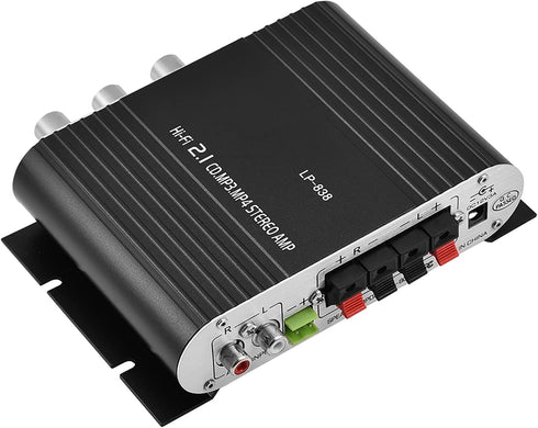 Stereo Audio Amplifier Receiver, 15Wx2 Output Stereo Bass Home Amplifiers, with 3.5mm