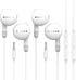 Fidioto 2Pack Wired Earbuds with Microphone, 4.0Ft Length Wired in-Ear Headphones, 3.5mm Jack