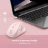 MICROPACK Digitally Yours Ergonomic Wireless Mouse with USB Receiver for PC, Laptop, Pink