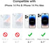 JETech Camera Lens Protector for iPhone 14 Pro 6.1-Inch and iPhone 14 Pro Max 6.7-Inch, 9H Tempered Glass, Anti-Scratch, Case Friendly, Does Not Affect Night Shots, HD Clear, 3-Pack