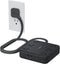 TESSAN 5Ft Black Extension Cord with Multiple Outlets, Surge Protector Power Strip with
