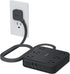 TESSAN 5Ft Black Extension Cord with Multiple Outlets, Surge Protector Power Strip with