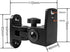 Universal Speaker Wall/Ceiling Mount Brackets | 180° Adjustment, 2 Packs Black Metal Wall Mount for Small Speakers,