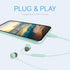 Realm USB-C Earbuds, High Fidelity in Ear Headphones with Built-in Microphone, Compatible with Google, Samsung, Huawei