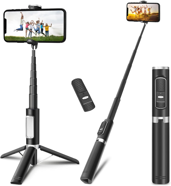 Davidlinlin 3 in 1 Phone Tirpod, Selfie Stick and Phone Holder, iPhone Tripod