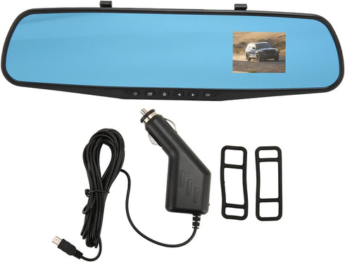 Rear View Dash Cam with 2.4 LCD Screen, 1080P Vehicle Driving Recorder for Car, Truck, SUV