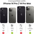 Tensea for iPhone 14 Pro/iPhone 14 Pro Max Camera Lens Protector, 9H Tempered Glass Camera Cover Screen Protector Metal Individual Ring Protector for iPhone 14Pro 6.1 inch iPhone 14 ProMax 6.7 inch