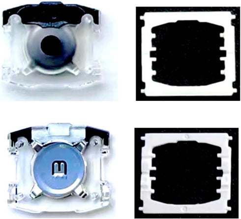 Laptop Computer Replacement Keyboard Key Rebound Mechanism - 2Pcs Base Gasket and 2Pcs Butterfly Hinges