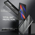 Dexnor Galaxy S21 Ultra Case - Heavy Duty Shockproof Cover with Built-in Screen Protector & Kickstand, 6.8" Black.