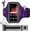 JEMACHE Gym Running Workouts Arm Band - Galaxy S25+ S24+ Armband for Samsung Galaxy S25/S24/S23/S22/S21 Plus (Purple)