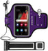 JEMACHE Gym Running Workouts Arm Band - Galaxy S25+ S24+ Armband for Samsung Galaxy S25/S24/S23/S22/S21 Plus (Purple)