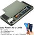 Vofolen Case for iPhone 11 - Wallet Card Holder with ID Slot, Anti-Scratch Dual Layer Hybrid TPU Bumper