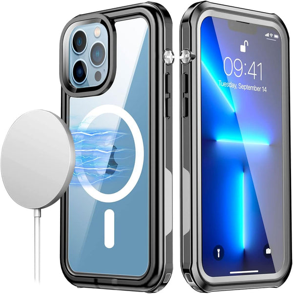 AICase Waterproof Case for iPhone 13 Pro Max (6.7") with MagSafe Support, IP68 Certified Full Body Protection, Snowproof