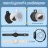Waterproof AirTag Case, Soft Silicone Bracelet & Necklace for Kids, Black + Beige, White
