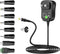 12W Universal Power Supply 12V 9V 7.5V 6V 5V 4.5V 3V 1A AC to DC Adapter for LED Strip, Router, CCTV