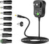 12W Universal Power Supply 12V 9V 7.5V 6V 5V 4.5V 3V 1A AC to DC Adapter for LED Strip, Router, CCTV