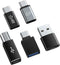 USB A to USB C, Type C Female to USB Male, Type C Male to Type C Female, Compatible with Samsung Galaxy, Laptop (5