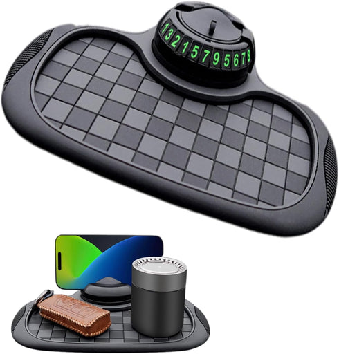 Generic Upgraded Car Organizer Pad 360 Rotatable Phone Holder with Anti-Slip Mat &