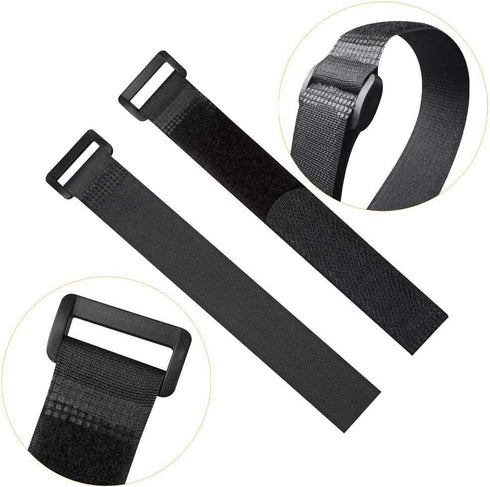 Premium Cinch Straps - Reusable Hook & Loop Tie Down Fastener Straps for Organizing Cables (Pack of 10)