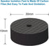 Monosaudio 4PCS Carbon Fiber Speaker Spike Floor Protectors, 30x10mm for Audio, Speakers, Subwoofers