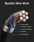USB C to USB C Cable, 60W 3A Fast Charging USB C Charger Cable, 3+5+6.6ft, Aluminum Shell Type C to Type C Cable for