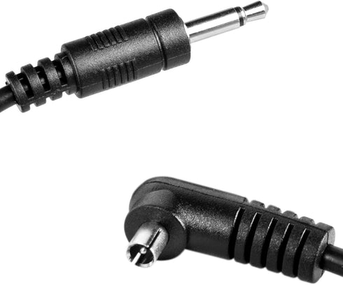 Fotoconic 10ft/3M 3.5mm to Male Flash PC Sync Cord Cable with 6.35mm Adapter for Studio Strobe Trigger
