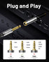 1/4'' to 3.5mm Stereo Pure Copper Headphone Adapter, 3.5mm Plug Male to 6.35mm Jack Female Stereo Adapter for