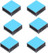 6pcs Small Aluminum Heatsink 25x25x10mm - Cooling Radiator with Thermal Conductive Tape for ASUS ROG Ally