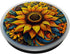 Mandala Geometric Watercolor Sunflower Pattern | Floral Women PopSockets Standard PopGrip