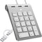 Bawanfa Plus USB C Wired Number Pad, USB Numeric Keypad with 3 USB 2.0