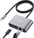 USB C Gigabit Ethernet Adapter with 60W Charging Port, 1000 Mbps Ethernet to Type C for MacBook Pro, iPad Air