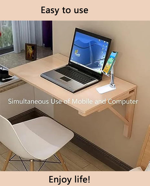 Cell Phone Stand for Desk, Anti-Slip Phone Holder Compatible with iPhone 15 14 13 12 Mini 11 Pro Xs Max XR X (White)