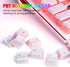 Pudding Keycaps Double Shot PBT Keycap Set, Translucent Layer for 104 87 61 Keys RGB Backlit Mechanical Keyboards