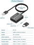 RYXN USB to Optical Spdif Toslink & 3.5mm Audio Adapter Converter, Supports USB-A & USB-C for PS5, PS4, Laptop