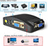 Maketheone M RCA to VGA Adapter, Composite AV S-Video RCA Input to VGA Female Output Converter, Transfer Video Graphic