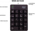 Adesso WKB-6010UB 18-Key - Wireless Spill Resistant Numeric Keypad Number Pad, Black