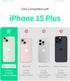 GOOSPERY Liquid Silicone Case Compatible with iPhone 15 Plus, Silky-Soft Touch Full Body Protection Shockproof Cover Case with Soft Microfiber Lining - Black