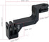 HSU 90 Degree Aluminum Vertical Bracket Adapter Elbow Mount for GoPro Hero 12/11/10/9 Black