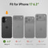 FLIPALM 17 17 17-6.3'') Wallet Case for iPhone with Credit Card Holder,PU Leather Folio Flip Kickstand Protective