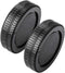 Micro 4/3 Body Cap and Lens Rear Cap Cover Replacement Set for Olympus/Panasonic M4/3 Cameras, 2 Sets