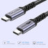 1FT USB 4 Cable 2 Packs, 240W USB C to USB C Cable, 40Gbps High Speed Data Transfer and Single 8K or Dual 4K Display Video Output Compatible with Thunderbolt 4, MacBook Pro