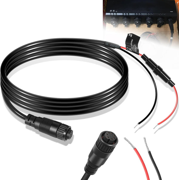johntruck 010-10553-00 Power Cable, 7-Pin Power Cord Fit for Garmin GMS 10 Network