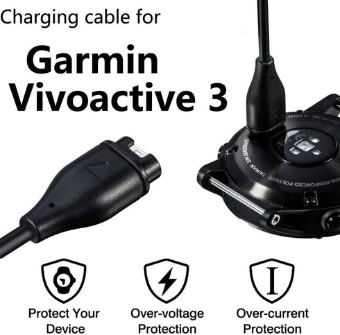 E ECSEM Charger Replacement Clip for Garmin Vivoactive 3, 4, 4S, 5 GPS Smartwatch