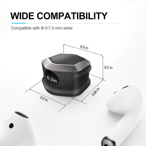 Magnetic Cable Clips, Self-Adhesive Cord Holder, Smooth Adjustable Wire Keeper for Desk, Nightstand, Home, Office