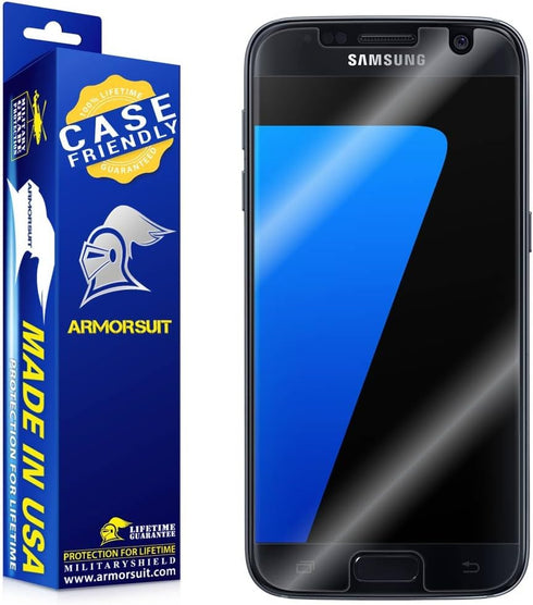 ArmorSuit 2 Pack Screen Protector for Samsung Galaxy S7, MilitaryShield Anti-Bubble Clear Film